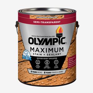 OLYMPIC<sup>®</sup> MAXIMUM<sup>®</sup> Semi-Transparent Low VOC