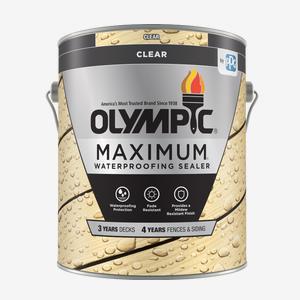 OLYMPIC<sup>®</sup> MAXIMUM<sup>®</sup> Clear Waterproofing Sealant Oil Based