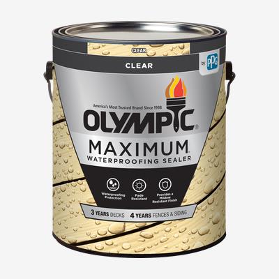 OLYMPIC<sup>®</sup> MAXIMUM<sup>®</sup> Clear Waterproofing Sealant Oil Based