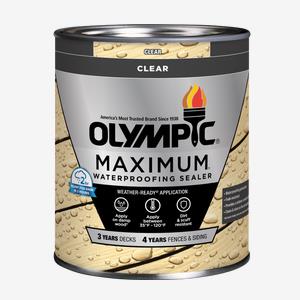 OLYMPIC<sup>®</sup> MAXIMUM<sup>®</sup> Clear Waterproofing Sealant Low VOC